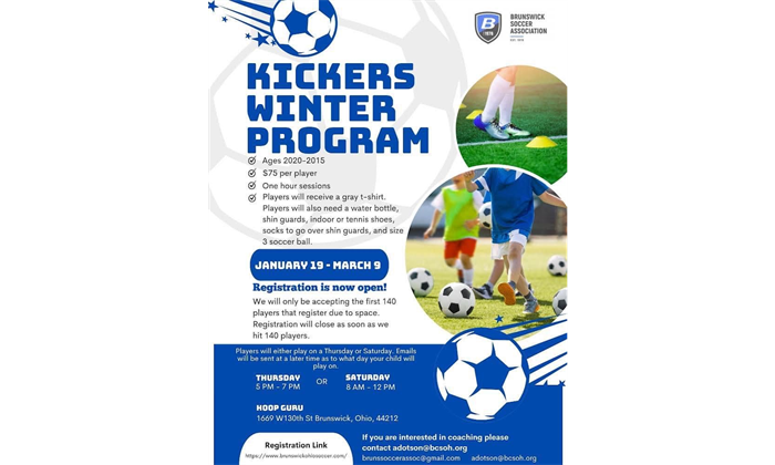 CLOSED - Kickers Winter Program 2023