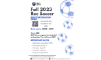 OPEN - Fall and Spring Rec Soccer 2023/24 Registration is OPEN